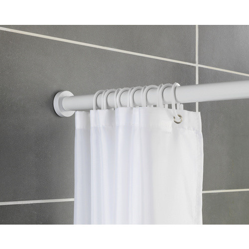 Wenko Teleskop-Duschstange Luz aus Aluminium und Edelstahl, Weiß, Breite: 70 cm - 115 cm - Bild 2