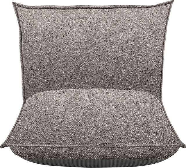 Blomus Lounger Chair GROW in Earth Bouclé mit passenden Kissen in Braun und Grau - Bild 1