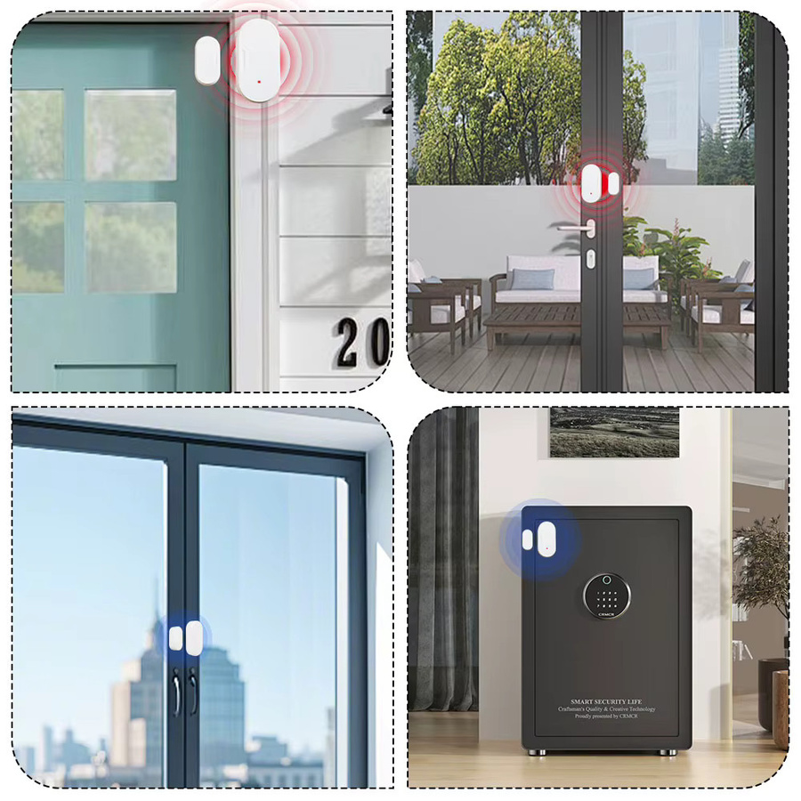 Tuya Zigbee 3.0 Tür- und Fenstersensor in Weiß, intelligenter Kontaktsensor kompatibel mit SmartLife, Zigbee2Mqtt, ZHA und Alexa - Bild 4