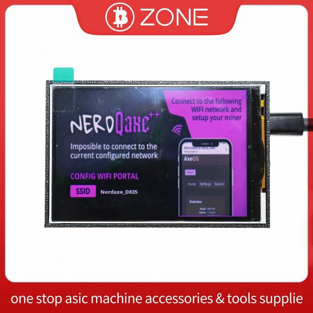 Bitsoloplayer 3,5-Zoll-Touch-Display in Orange für NerdQaxe++ Bitcoin Miner - Bild 1