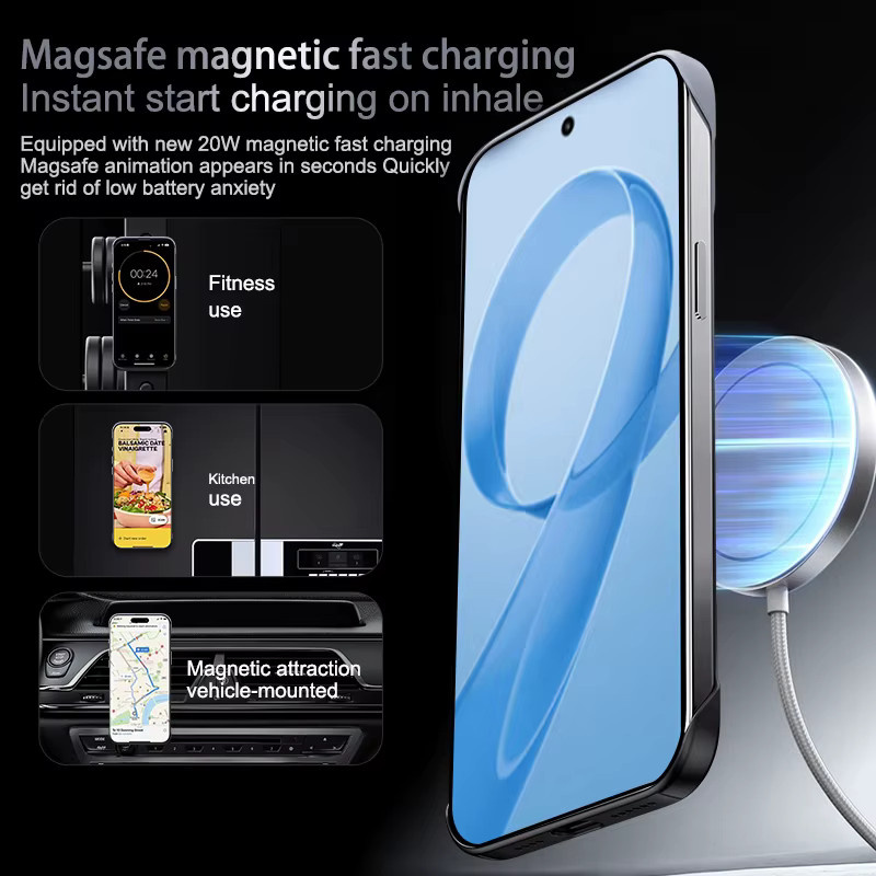 Fundas Magnetische Hülle für Xiaomi Poco F8 Ultra Pro, ultradünn und rahmenlos mit Farbverlauf, Multicolor - Bild 5