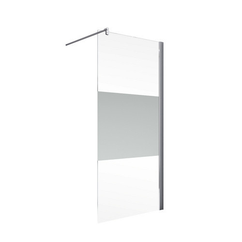 Schulte Alexa Style 2.0 Walk-In Duschwand Ecke, transparent, silber, B/H: 100 x 190 cm - Bild 2