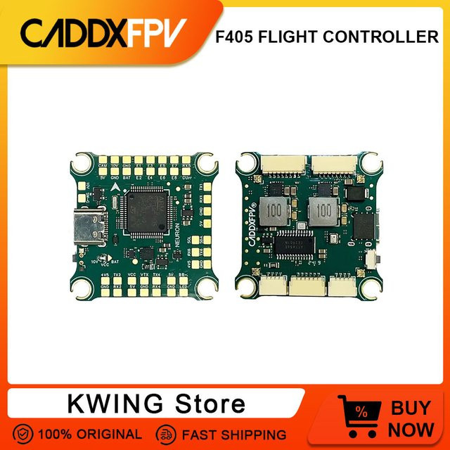 CADDX F405 Stack Flight Controller mit 55/70A ESC für FPV Racing und Freestyle Drohnen, 2-6S kompatibel, B/T: 44 x 44 mm - Bild 1