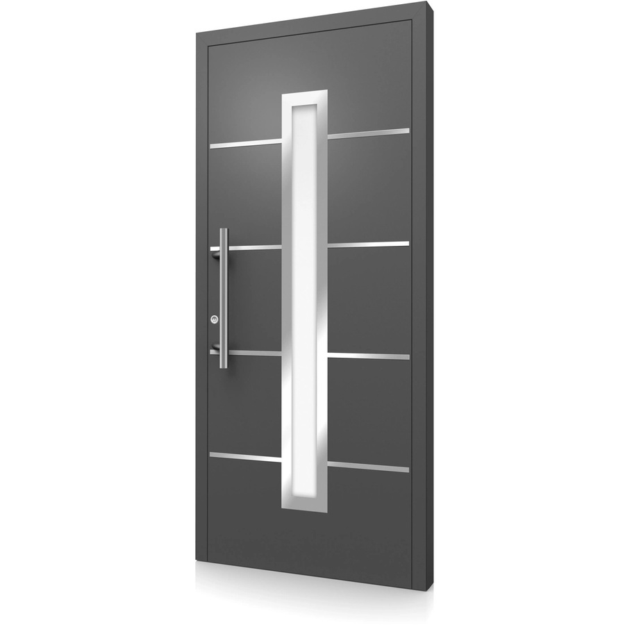 Aluminium-Haustür Splendoor Moderno in Anthrazit Metallic, Anschlag Links, B: 110 cm, H: 210 cm - Bild 2