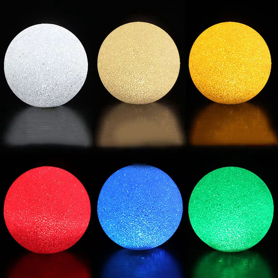 FPOO Kristallkugel LED Nachtlicht mit Farbwechsel zur Dekoration, Multicolour - Bild 4