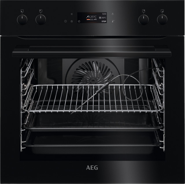 AEG Einbauherdset EX73PMAXB2 in Schwarz mit Induktionskochfeld, Heißluft und Pyrolyse-Selbstreinigung, Breite: 60 cm - Bild 1