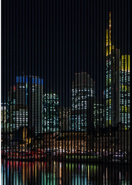 FN Acustico Akustikplatte Frankfurt Bunt aus PET und MDF mit modernem Design, B/H: 169,3 x 240 cm, Tiefe: 1,9 cm - Bild 1