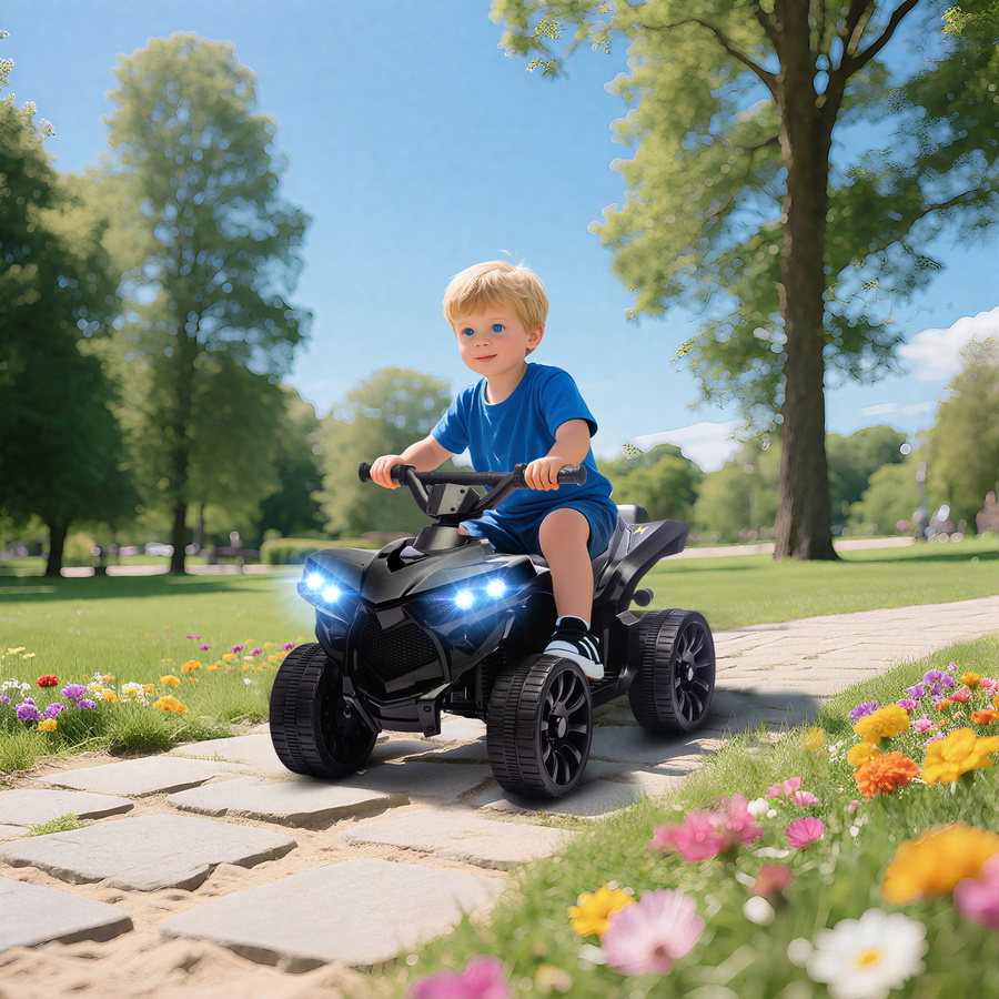 Aiyaplay Kinder Quad Elektro 6V, Kinderfahrzeug, Schwarz, ab 3 Jahre - Bild 2