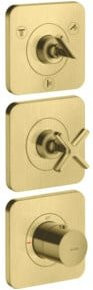 Hansgrohe Axor Citterio E UP-Thermostat 380/120 mit Rosette in Brushed Brass - Bild 1