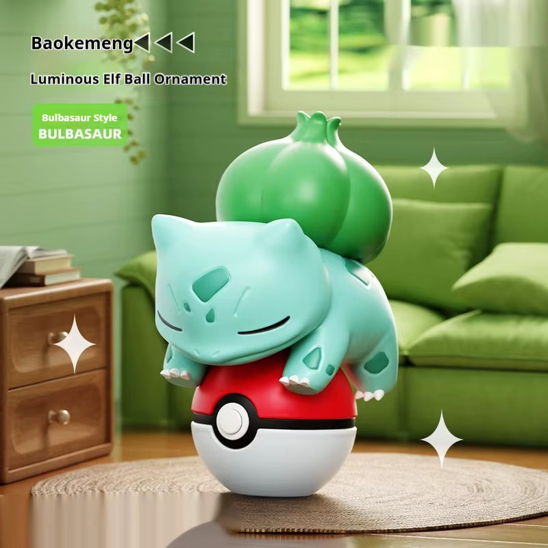 Bandai Pokémon Bulbasaur Pokéball-Figur, leuchtend im Dunkeln - Bild 2