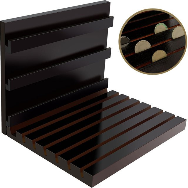 Münzständer aus Holz für Gedenkmünzen als vielseitiges Münzregal und Schreibtisch-Organizer für Sammler - Bild 1
