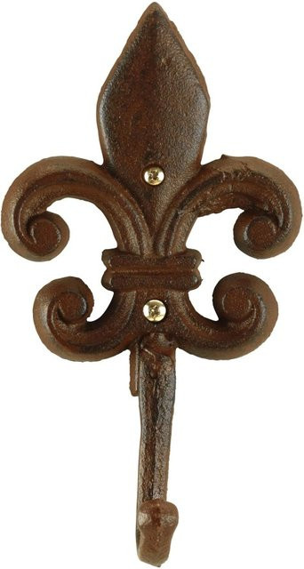 Mömax Haken Fleur aus Gusseisen in Dunkelbraun matt, B/T/H: 19,0 x 10,5 x 5,0 cm - Bild 1