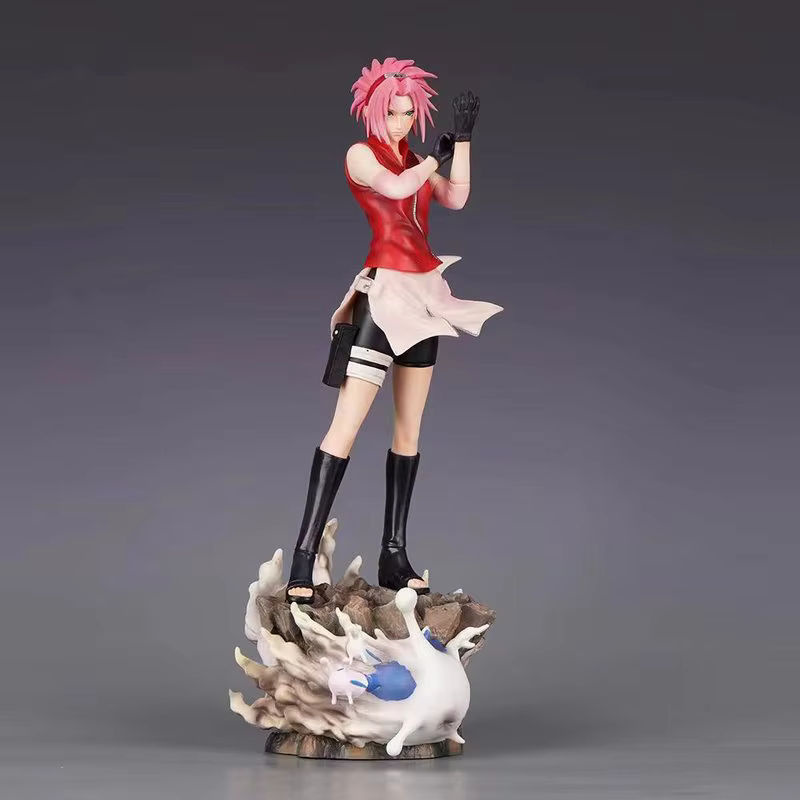 Bandai Naruto Anime Figur Haruno Sakura als dekorative Statue aus Kunstharz in mehrfarbiger Ausführung - Bild 2