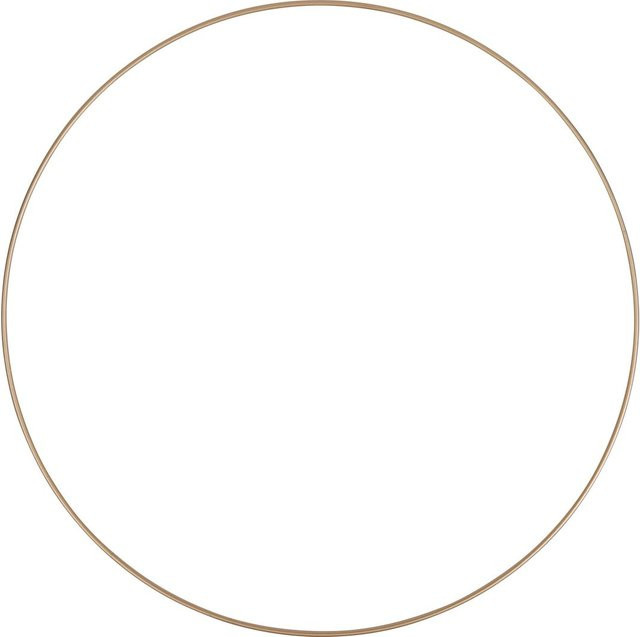 HobbyFun Metallring Kreis in Goldfarben Durchmesser: 45 cm - Bild 1