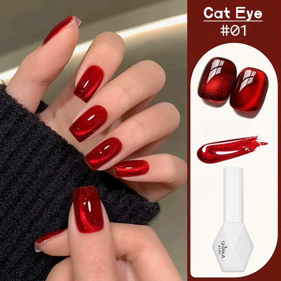 MISS SHAKA Magnetgel, Rot, 10 ml, Glänzend - Bild 1