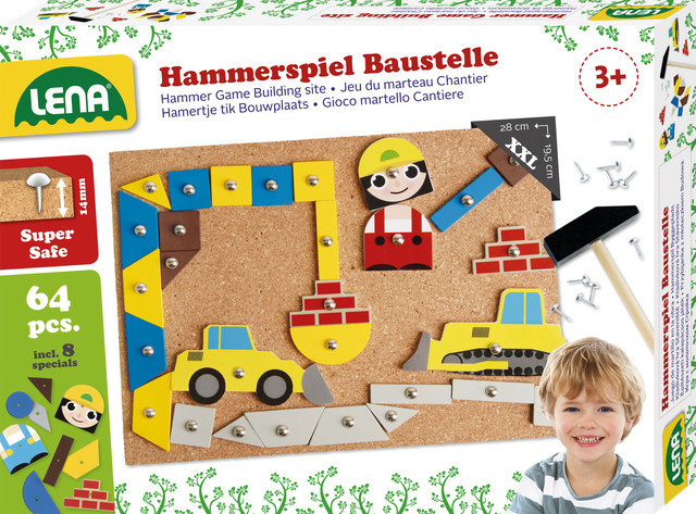 Lena Hammerspiel Faltschachtel Fahrzeuge - Bild 1