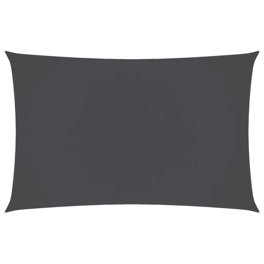 Furnicato Sonnensegel aus PU-beschichtetem Oxford-Gewebe, rechteckig, Anthrazit, Breite: 600 cm, Tiefe: 300 cm - Bild 2