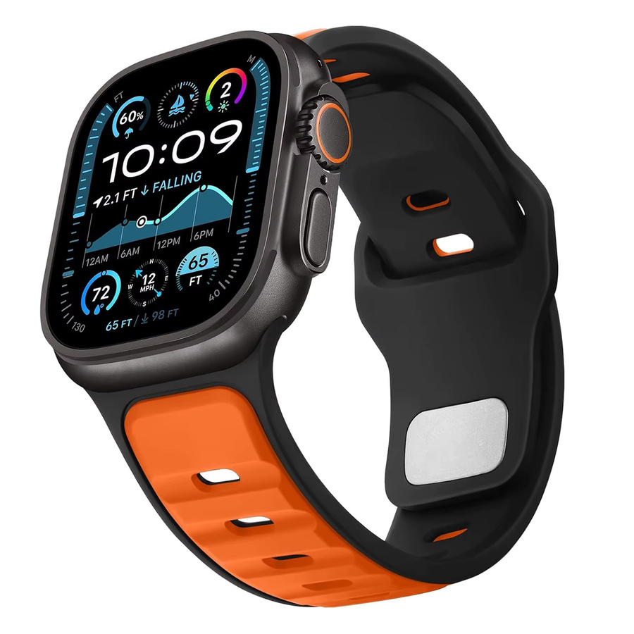 RWBANDS Uhrenarmband Silikon, Schwarz - Bild 6