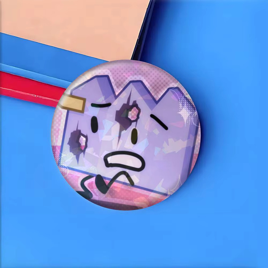 Kayou BFDI Battle For Dream Island Game Badges Button, Round Pin Brooch Badge, Bag Decor Accessories - Bild 3