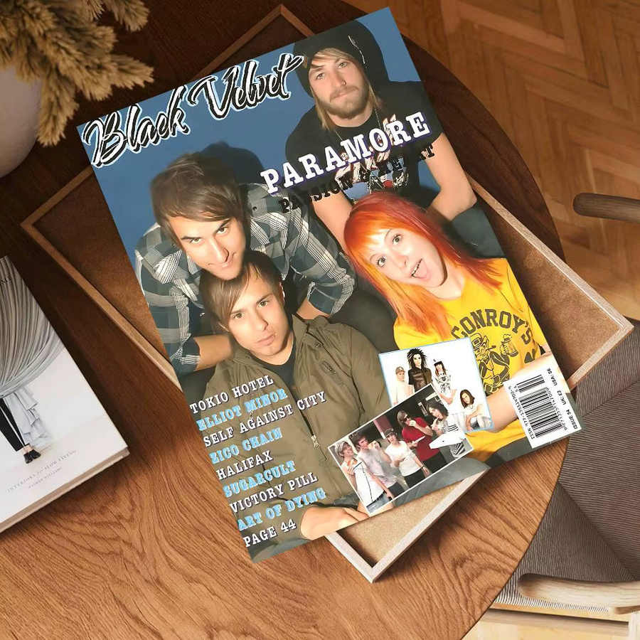 Selbstklebendes Kunstposter Paramore Classic Anime Wandkunst aus weißem Kraftpapier von Potdemiel, Multicolor - Bild 6