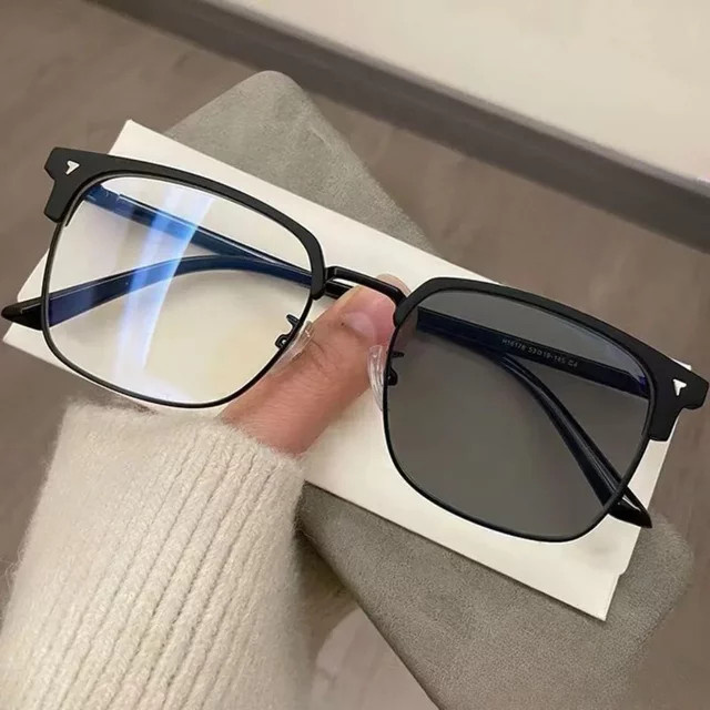 DIXSG Computerbrille, Vollrand, Square, Metall, Schwarz, Unisex - Bild 1
