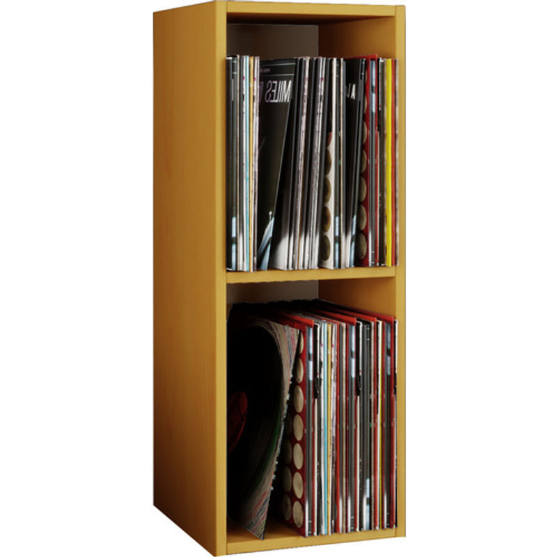 VCM Schallplatten-Regal Platto 2-Fach in Buche, H x B x T: 72 x 34 x 30 cm - Bild 2