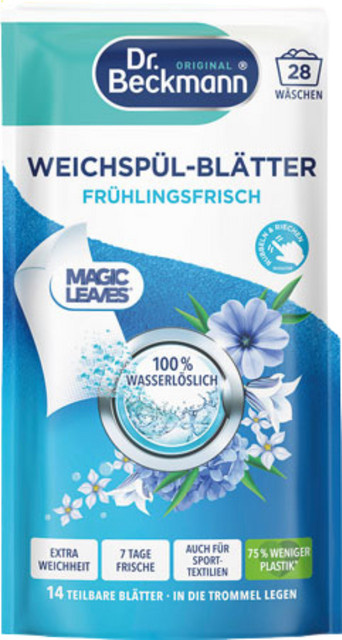 Dr. Beckmann Magic Leaves Weichspüler Blätter Frühlingsfrisch, 62g - Bild 1