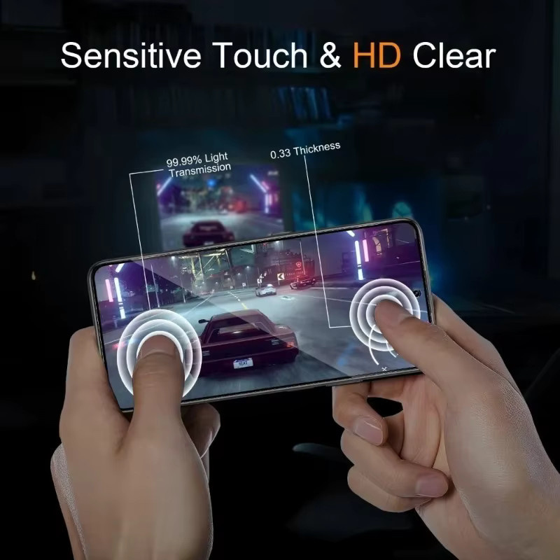 3-teiliges Displayschutz-Set aus gehärtetem Glas für Xiaomi Poco F8 F7 Ultra F6 F5 Pro F4 F3 GT sowie Poco X7 X6 X5 Pro X4 X3 GT in Transparent - Bild 5