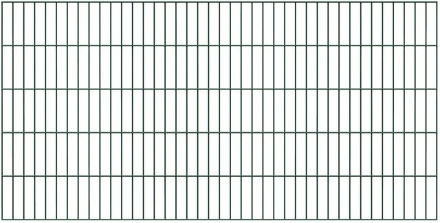 Alberts Metallzaun Doppelstabmatte Grün zum Einbetonieren, Höhe: 100 cm, Länge: 10 m - Bild 1