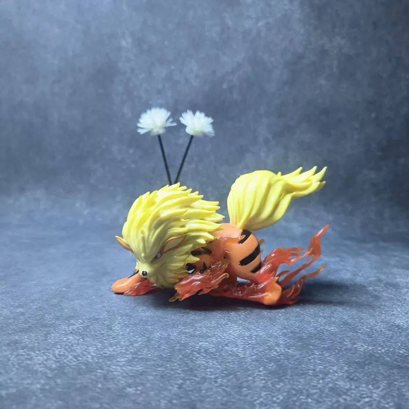 Bandai Pokemon Anime Figur Arcanine und Growlithe Modell in Orange aus Kunststoff als dekorative Sammelfigur für Kinder - Bild 4