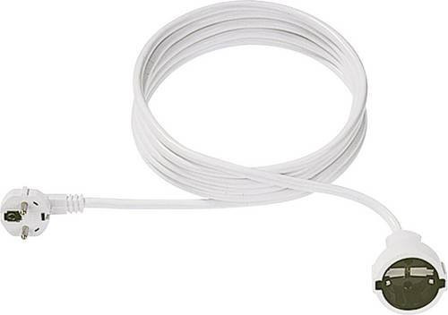 Bachmann Strom Verlängerungskabel Weiß 5,00 m H05VV-F 3G 1,5mm² - Bild 1