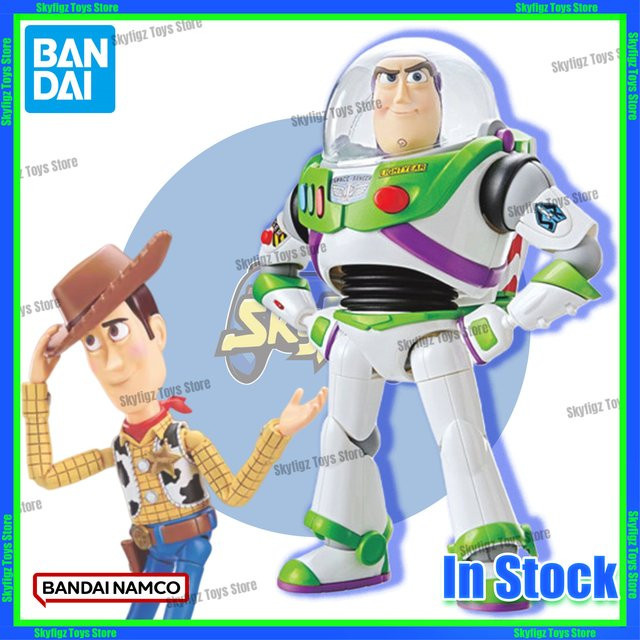 Bandai Disney Toy Story 4 Buzz Lightyear Sheriff Woody, Actionfigur - Bild 1
