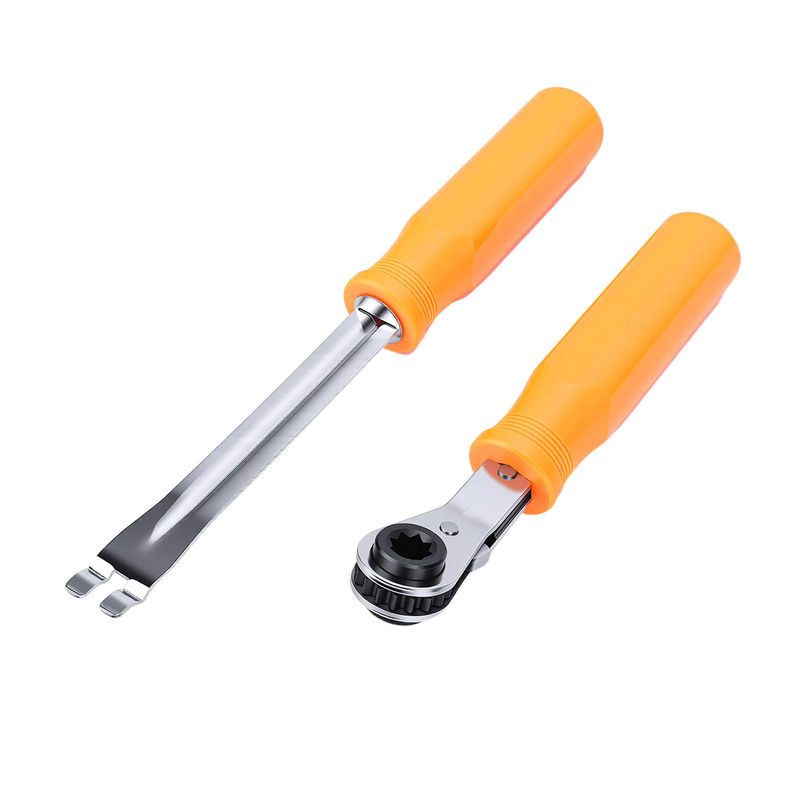 Igeteck Automatisches Bremsen-Einstellwerkzeug Ratsche für Sattelzug und Anhänger aus Carbonstahl, Schwarz und Orange - Bild 3
