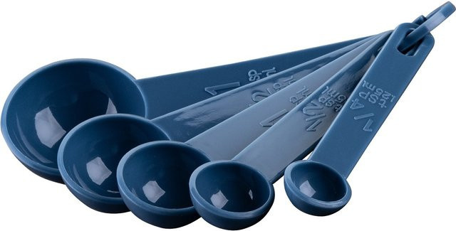 Fackelmann Messlöffel-Set Essential aus Kunststoff, blau, rund - Bild 1