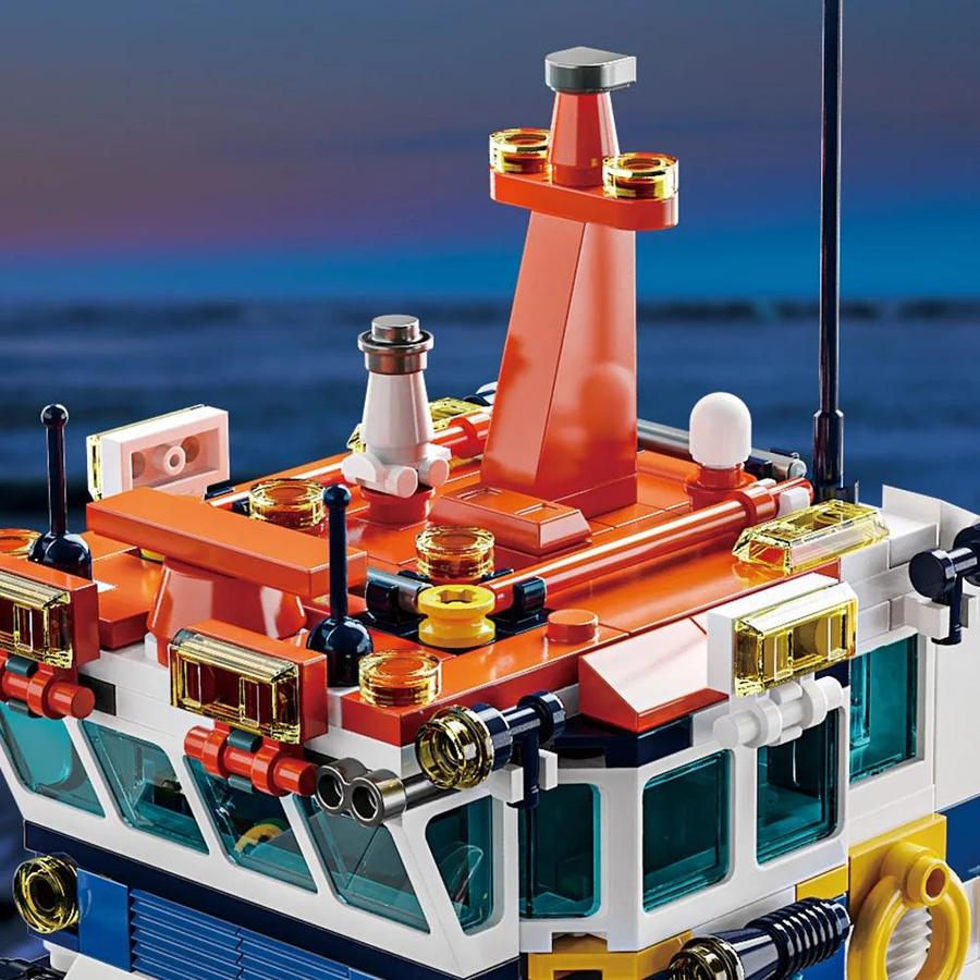 Linyi toy Stadtgebiet Ozean Schiff Gebäude Spielzeug Set ab 6 Jahren - Bild 2