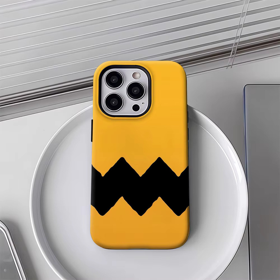Charlie Wave Robuste Magnetische Handyhülle für iPhone 17 16 15 14 13 Pro Max Plus in Gelb - Bild 4