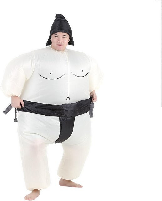 TOMTOP JMS Sumo Wrestler Fat Suit, Partykostüm, Weiß, Unisex - Bild 1