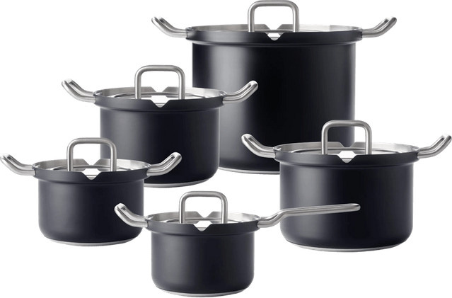 BK-Q-Linair Master Glas Topfset 5-teilig in Black - Bild 1