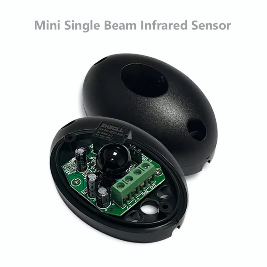 Einzelner Infrarot-Strahlsensor in Schwarz mit 20 m Reichweite, fotoelektrischer Infrarot-Detektor für Tor und Türen, DC/AC, 12–24 V, Sicherheitssensor für Alarmsysteme - Bild 4