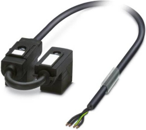 Phoenix Contact Doppelventilstecker SAC- 5,0/0,2-116/2XB-1L-Z mit Anschlussleitung, Schwarz - Bild 1
