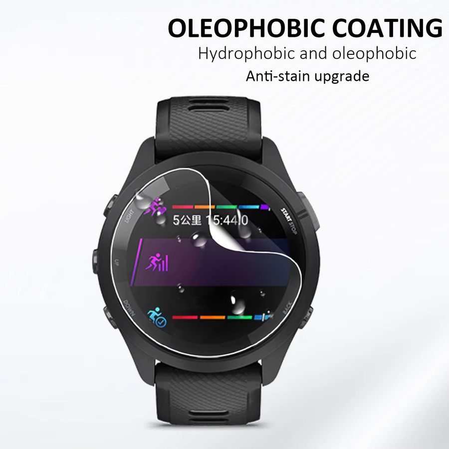 3er Set TPU Schutzfolien für Garmin Venu 2 Plus, 3, 3S, Vivoactive 4, 4s, MARQ2 und Forerunner 265, 265S, 965 in Transparent - Bild 5