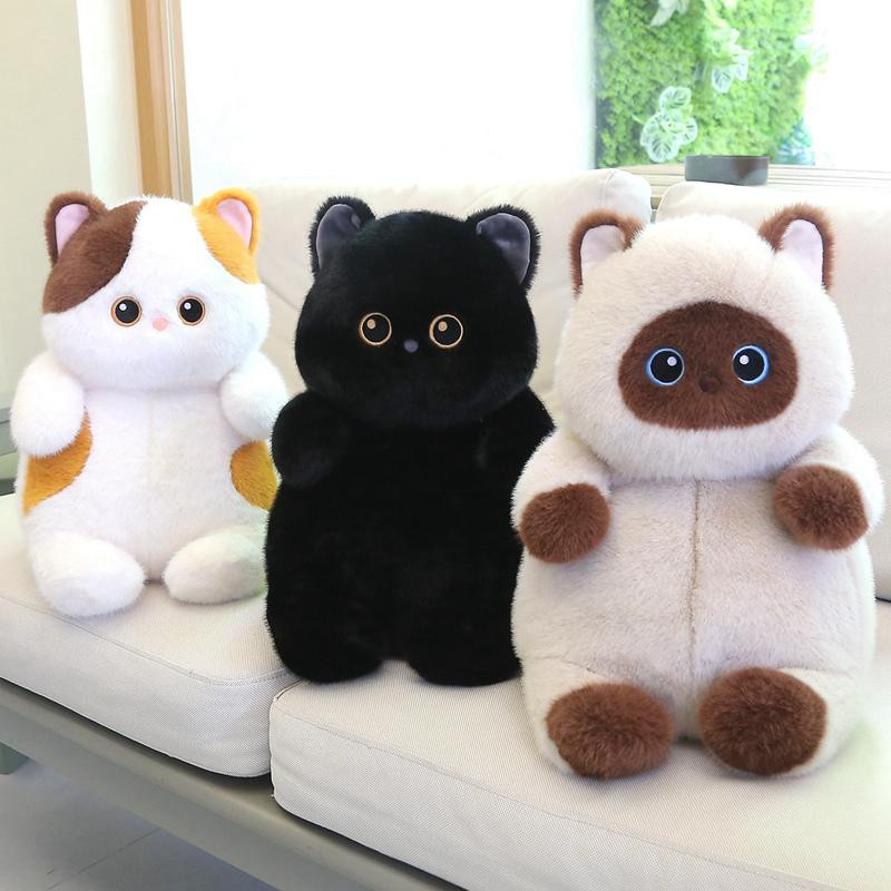 PUNIDAMAN Siamkatze Plüschtier, Schwarz, 15cm - Bild 4