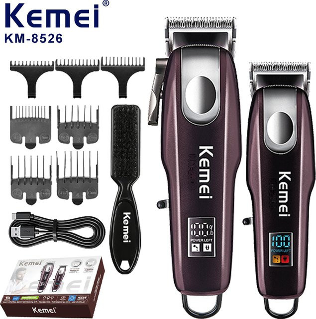 Kemei KM-8526 Elektrisches Haarschneidemaschinen-Set, Schwarz, Unisex - Bild 1