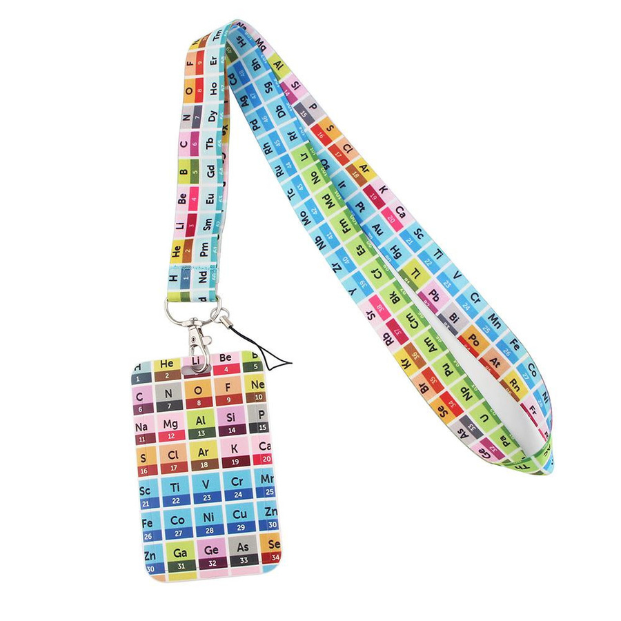 Yiran Furniture Chemie Fach Pass Lanyard mit ID Badge Holder und Schlüsselanhänger in Multicolour für Studenten - Bild 1