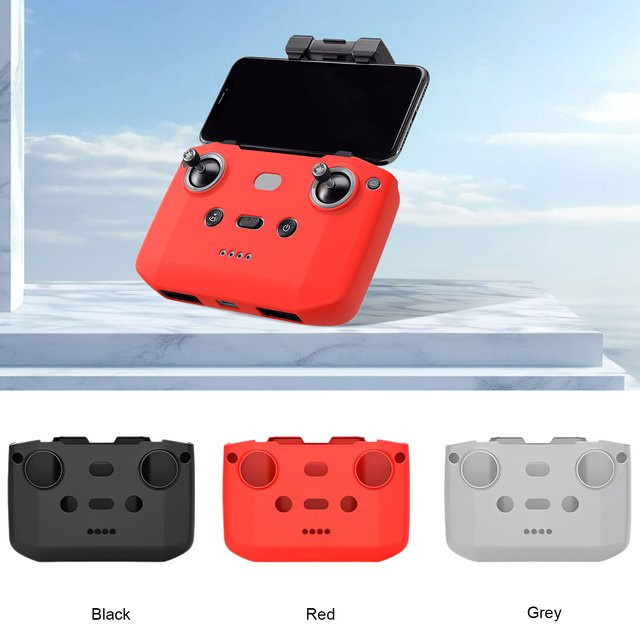 Stoßfeste Silikonhülle in Grau für DJI RC-N1, RC-N2 und RC-N3 Fernbedienungen, kompatibel mit der Mavic Air 2 Drohne - Bild 1