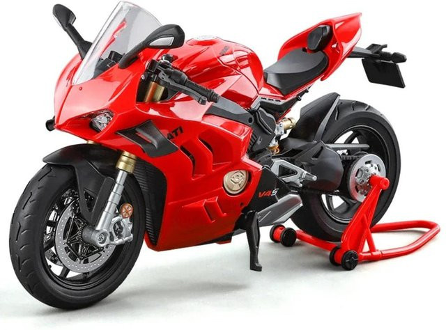 Linyi toy car V4S 1199 Motorrad Modell, Skala 1:9, mit Licht und Sound, ab 14 Jahren - Bild 1