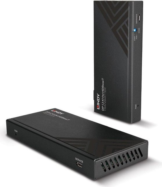 LINDY KVM-Extender DisplayPort USB HDBaseT über CAT 6 für 4K UHD bis 150 m Schwarz 39385 - Bild 1