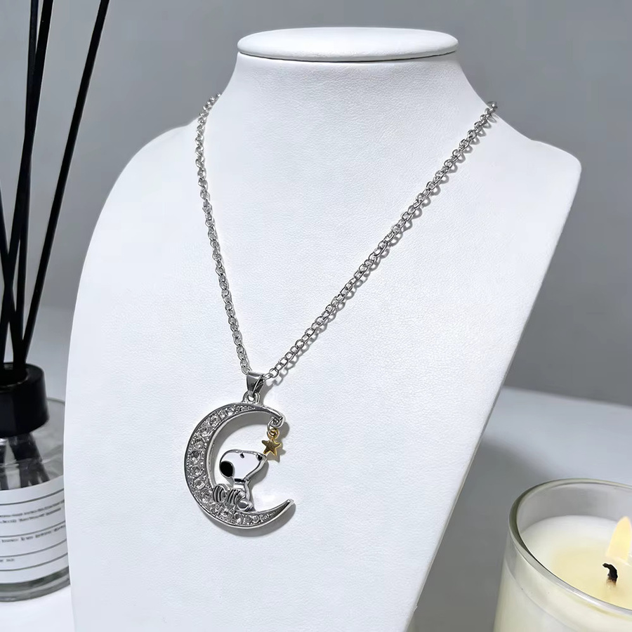 New Moon Anhänger-Halskette, Silber, Diamant, Zirkonia - Bild 2