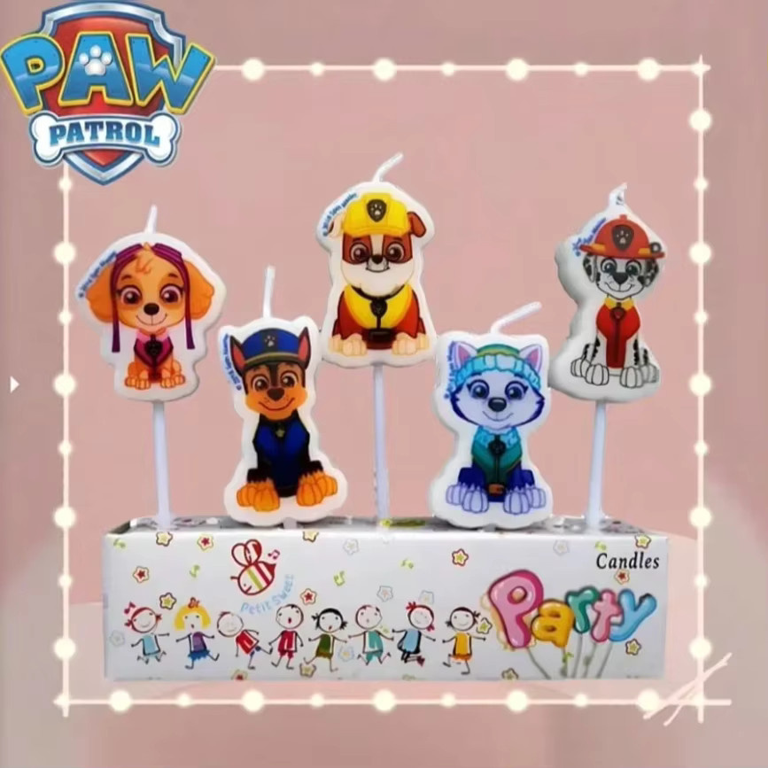 Paw Patrol Geburtstagskerzen, 5-teiliges Set - Bild 2
