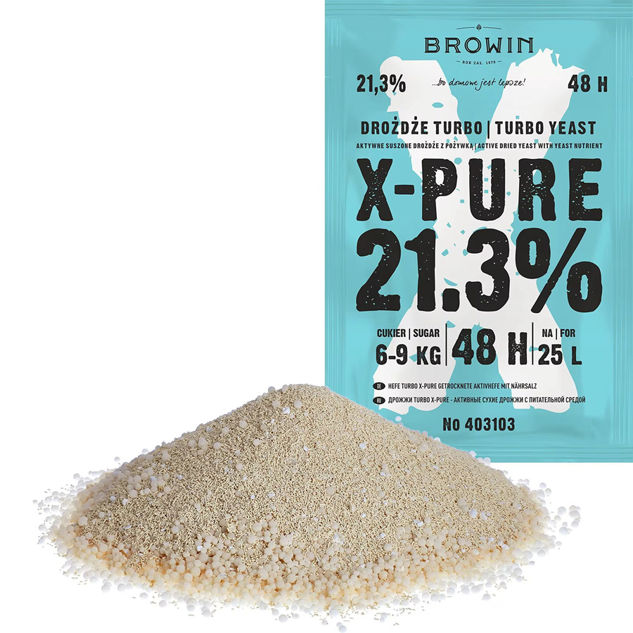 Browin Weindestilleriehefe Turbo mit bis zu 21,3 % Alkohol, 135 g - Bild 2
